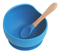 PRATINHO DE SILICONE BOWL AZUL - TURMINHA GUAR BABY