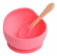 PRATINHO DE SILICONE BOWL ROSA - TURMINHA GUAR BABY
