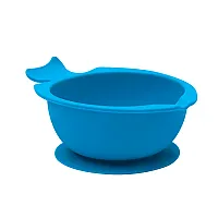 PRATO BOWL DE SILICONE AZUL - BUBA