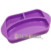 PRATO COM 3 DIVISRIA EM SILICONE BALEIA LILS - MARCUS & MARCUS