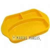 PRATO COM 3 DIVISRIA EM SILICONE LOLA A  GIRAFA - MARCUS & MARCUS