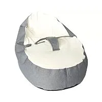 PUFF NINHO CINZA COM BEGE - BABY PIL