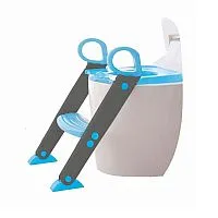 REDUTOR ASSENTO SANITRIO COM ESCADINHA AZUL - BABY STYLE