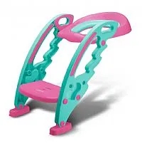 REDUTOR DE ASSENTO COM ESCADA ROSA COM VERDE - MULTIKIDS