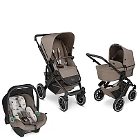 SALSA 4 ECO CREAM TRIO (CARRINHO + BEB CONFORTO TULIP + ADAPTADOR + MOISES) - ABC DESIGN
