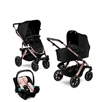 SALSA 4 ROSE GOLD TRIO (CARRINHO + BEB CONFORTO TULIP + ADAPTADOR + MOISES) - ABC DESIGN