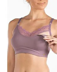 SOUTIEN AMAMENTAO TOP COM RENDA 147110 UVA VINTAGE - DILADY