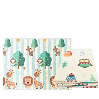 TAPETE BOSQUE ANIMADO DOBRVEL DUPLA FACE 180CM X 200CM X 1CM - IBIMBOO