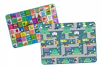 TAPETE INFANTIL DUPLA FACE PORTTIL ABC CARROS 3001  - IBIMBOO