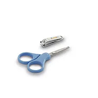 TESOURA E CORTADOR DE UNHAS AZUL - ADOLETA BEB