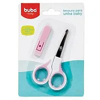 TESOURA PARA UNHA ROSA - BUBA