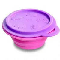 TIGELA DOBRVEL EM SILICONE ROSA E LILS 260ML - MARCUS & MARCUS