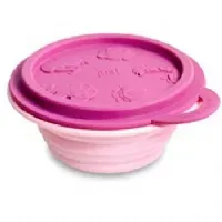 TIGELA DOBRVEL EM SILICONE ROSA E ROXO 260ML - MARCUS & MARCUS