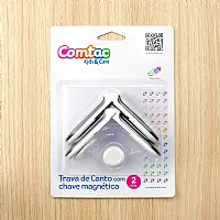 TRAVA DE CANTO COM CHAVE MAGNTICA - COMTAC KIDS