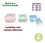  KIT 3 POTINHOS GUMY ROSA - BUBA