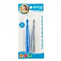 2 COLHERES DE SILICONE PREMIUM AZUL E CINZA - CLINGO