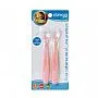2 COLHERES DE SILICONE PREMIUM ROSA - CLINGO