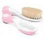 CONJUNTO PENTE E ESCOVA DE CERDAS NATURAIS ROSA - CHICCO