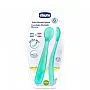 CONJUNTO DE DUAS COLHERES DE SILICONE MACIA VERDE - CHICCO