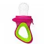 ALIMENTADOR PORTA FRUTINHA DE SILICONE ROSA - BUBA 