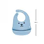 BABADOR DE SILICONE COM CATA MIGALHAS GUMY AZUL - BUBA