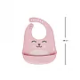 BABADOR DE SILICONE COM CATA MIGALHAS GUMY ROSA - BUBA