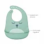 BABADOR DE SILICONE COM CATA MIGALHAS GUMY VERDE - BUBA
