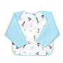 BABADOR IMPERMEVEL COM MANGA LONGA AZUL - NUBY