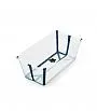 BANHEIRA FLEXI BATH DOBRVEL TRANSPARENTE COM AZUL - STOKKE