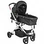 CARRINHO BERO ECLIPSE MELANGE PRETO + BEB CONFORTO CASULO + BASE - LENOX KIDDO