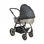 CARRINHO BERO GALAXY PRETO / CAPPUCCINO + CASULO CLICK PRETO - LENOX KIDDO