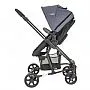 CARRINHO BERO PRIMA MELANGE AZUL + BEB CONFORTO CASULO PRETO - LENOX KIDDO