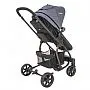 CARRINHO BERO PRIMA MELANGE AZUL + BEB CONFORTO CASULO PRETO - LENOX KIDDO