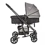 CARRINHO BERO PRIMA MELANGE GRAFITE + BEB CONFORTO CASULO PRETO + BASE - LENOX KIDDO