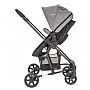 CARRINHO BERO PRIMA MELANGE GRAFITE + BEB CONFORTO CASULO PRETO - LENOX KIDDO