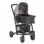 CARRINHO BERO PRIMA MELANGE GRAFITE + BEB CONFORTO CASULO PRETO - LENOX KIDDO