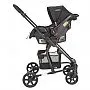 CARRINHO BERO PRIMA MELANGE GRAFITE + BEB CONFORTO CASULO PRETO - LENOX KIDDO