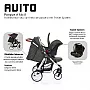 CARRINHO DE BEB AVITO STYLE STREET + BEB CONFORTO RISUS BLACK + ADAPTADOR - ABC DESIGN