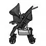 CARRINHO DE BEB BLACK TB + BEB CONFORTO BLACK CB - TUTTI BABY