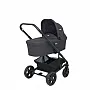 CARRINHO DE BEB CHROME + MOISS PRETO EMBER + BEB CONFORTO GEMM CHUMBO SHALE - JOIE