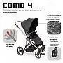 CARRINHO COMO 4 ROSE GOLD COM MOISS + BOLSA + BEB CONFORTO + ADAPTADOR - ABC DESIGN