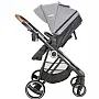 CARRINHO DE BEB COSMOS MELANGE GRAFITE + BEB CONFORTO CASULO CLICK PRETO - LENOX KIDDO