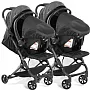 CARRINHO DE BEB DUOLEE DUO + 2 BEB CONFORTO DUO PRETO - GALZERANO