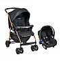 CARRINHO DE BEB RIO K + BEB CONFORTO TOURING X PRETO E COBRE - BURIGOTTO