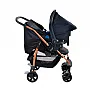 CARRINHO DE BEB RIO K + BEB CONFORTO TOURING X PRETO E COBRE - BURIGOTTO
