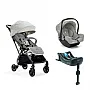 CARRINHO DE BEB TOURIST SIGNATURE OYSTER + BEB CONFORTO GEMM + BASE ISOFIX- JOIE