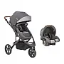 CARRINHO DE BEB TRAVEL SYSTEM TREK MELANGE GRAFITE + BEB CONFORTO COZYCOT - LENOX KIDDO