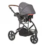 CARRINHO DE BEB TRAVEL SYSTEM TREK MELANGE GRAFITE + BEB CONFORTO COZYCOT - LENOX KIDDO