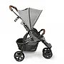 CARRINHO DE BEB TREVISO 3 WOVEN GREY COM COURO + BEB CONFORTO TULIP + ADAPTADOR - ABC DESIGN