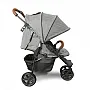 CARRINHO DE BEB TREVISO 3 WOVEN GREY COM COURO + BEB CONFORTO TULIP + ADAPTADOR - ABC DESIGN